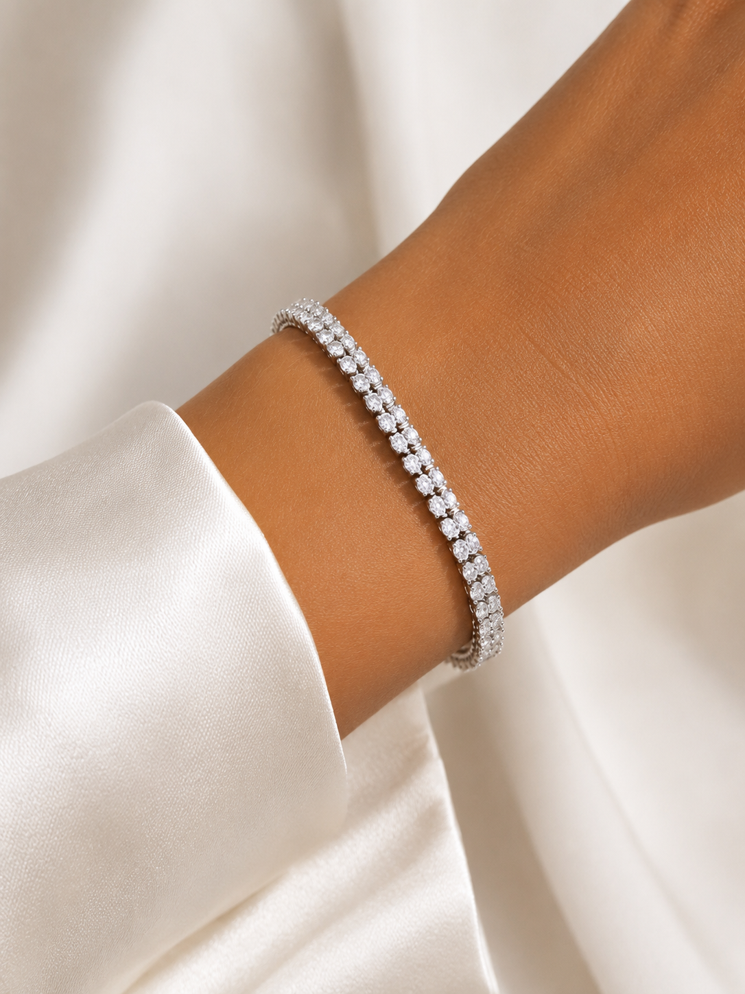 Radiant Blossom Tennis Bracelet