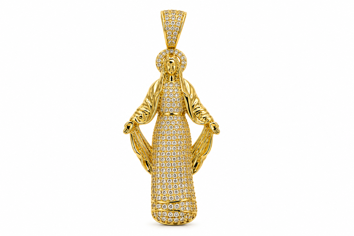 Our Lady of Grace CZ Pendant